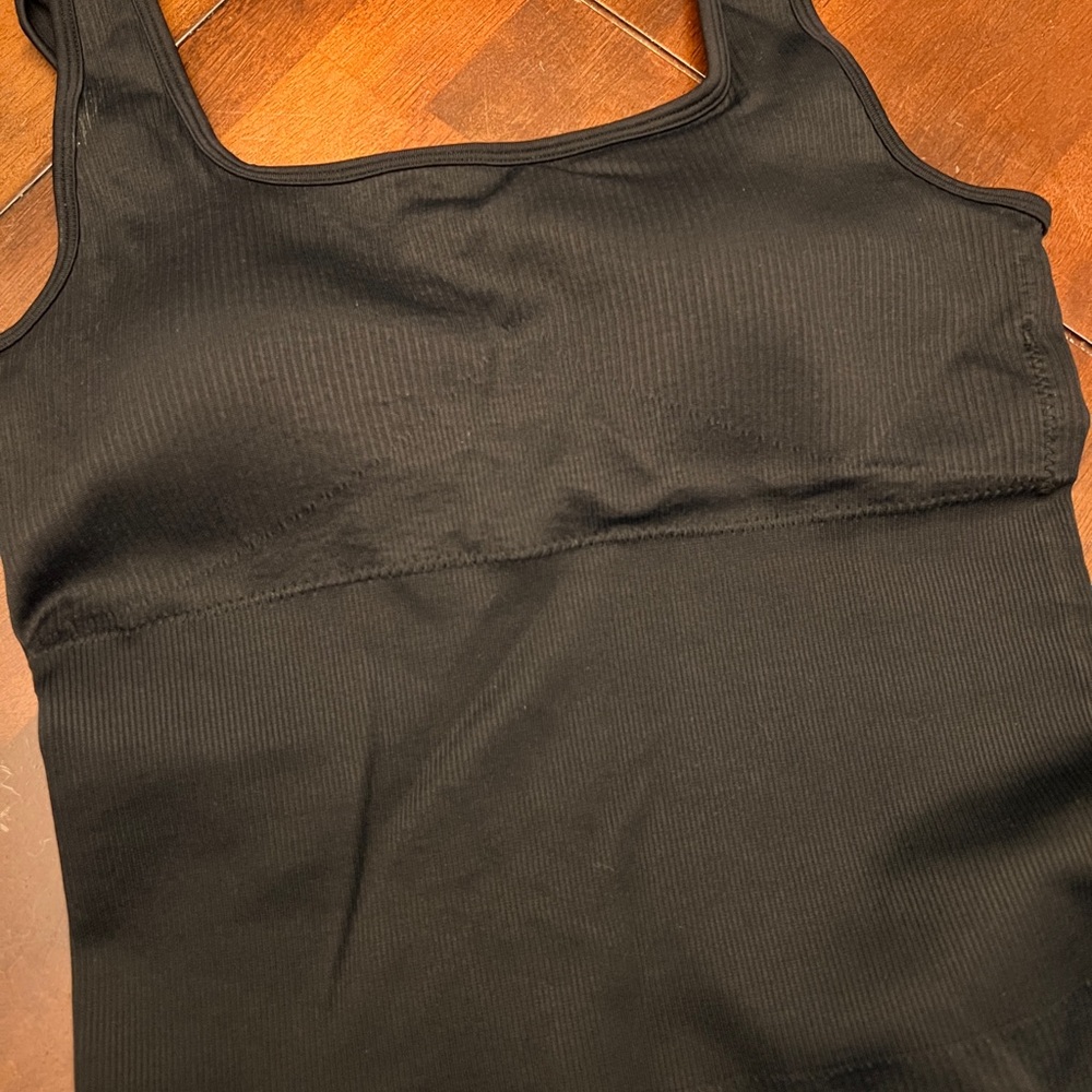 OQQ Ribbed Black Boot Cut Jumpsuit - Picture 7 of 8